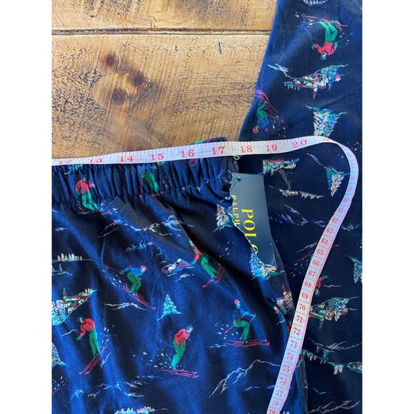 NWT Mens Polo Ralph Lauren Navy Ski Trees Winter Theme Soft Pajama Pants Size XL - Picture 7 of 9